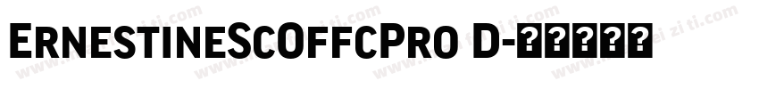 ErnestineScOffcPro D字体转换